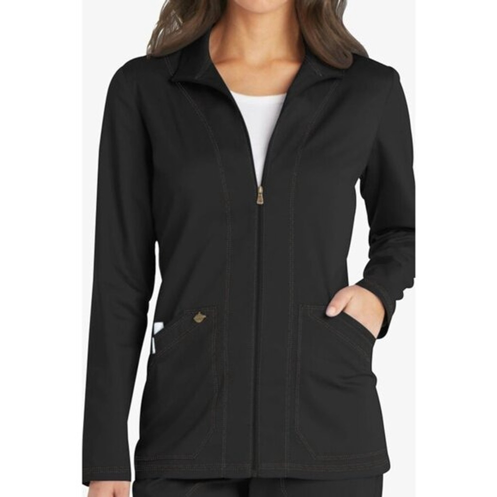 Dickies Womens XS Black Zip Front Workwear Jacket DK302